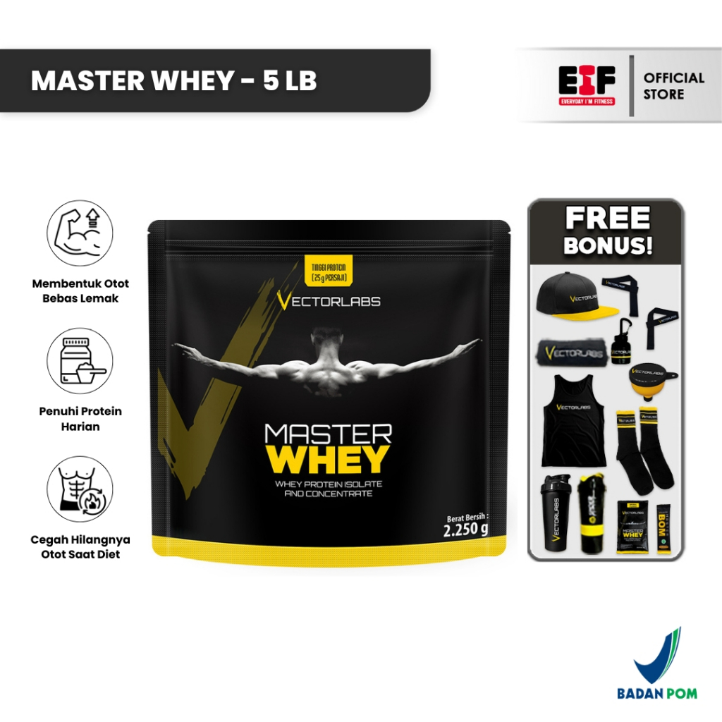 VECTORLABS Master Whey 5 Lbs / 2.2 Kg - Whey Protein Concentrade