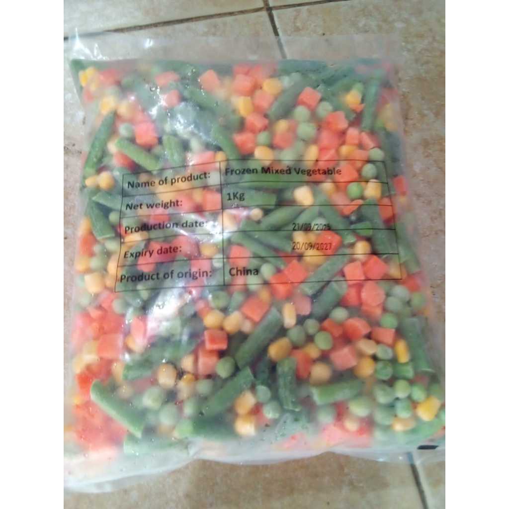 Mix Vegetables Mix 4 Ways Sayuran Beku 1 Kg