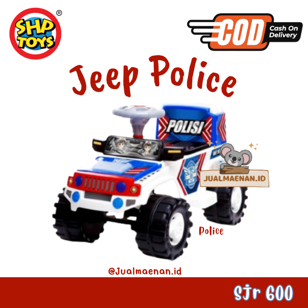 SHP SJR600 / MOBIL DORONG SHP / MOBIL DORONG ANAK / MAINAN ANAK / MOBIL POLISI / SHP TOYS