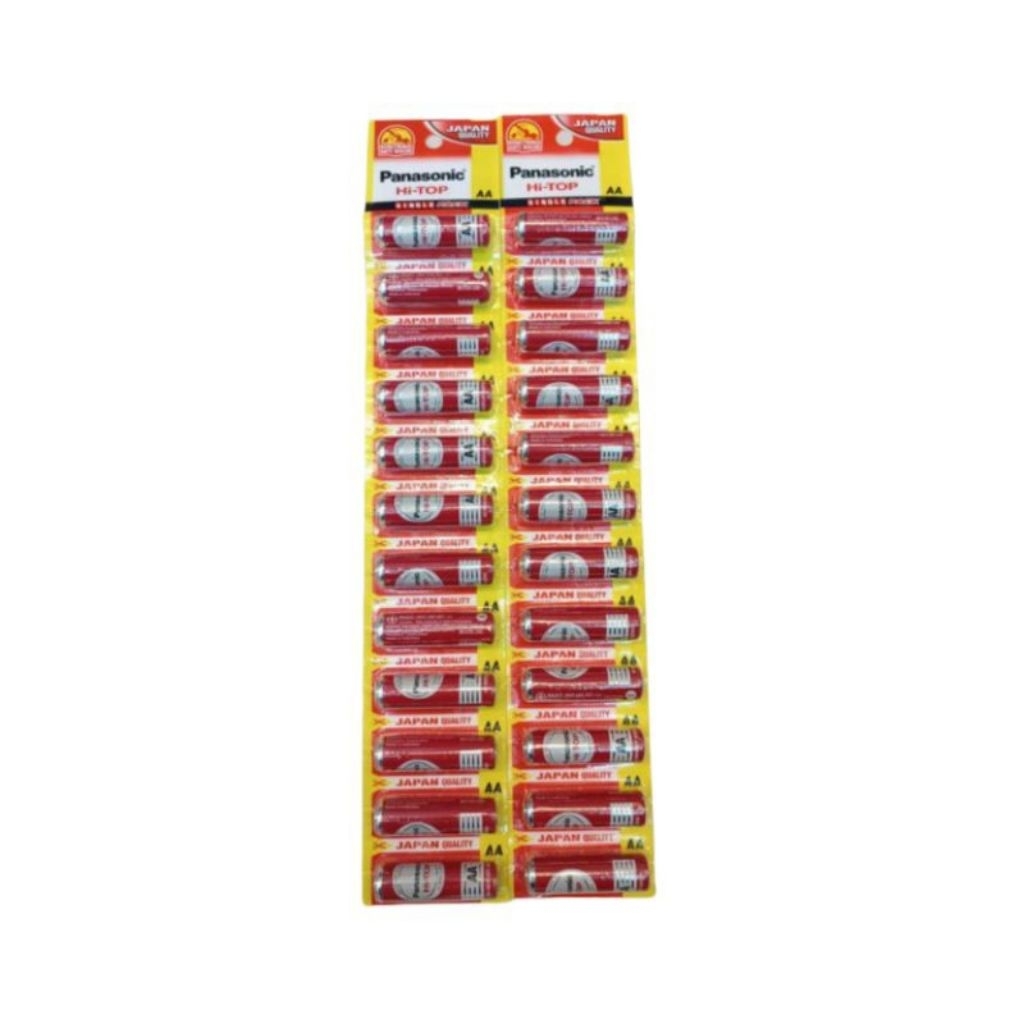 Per PCS Baterai A2 Panasonic Hi-Top / Baterai Jam Dinding Panasonic Merah