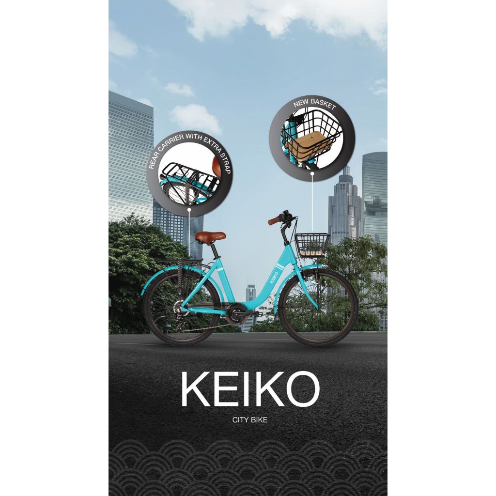 Sepeda Keranjang CTB  City Bike Keiko Frame Alloy