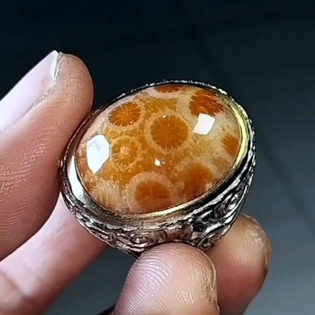 Batu Akik Teratai Merah