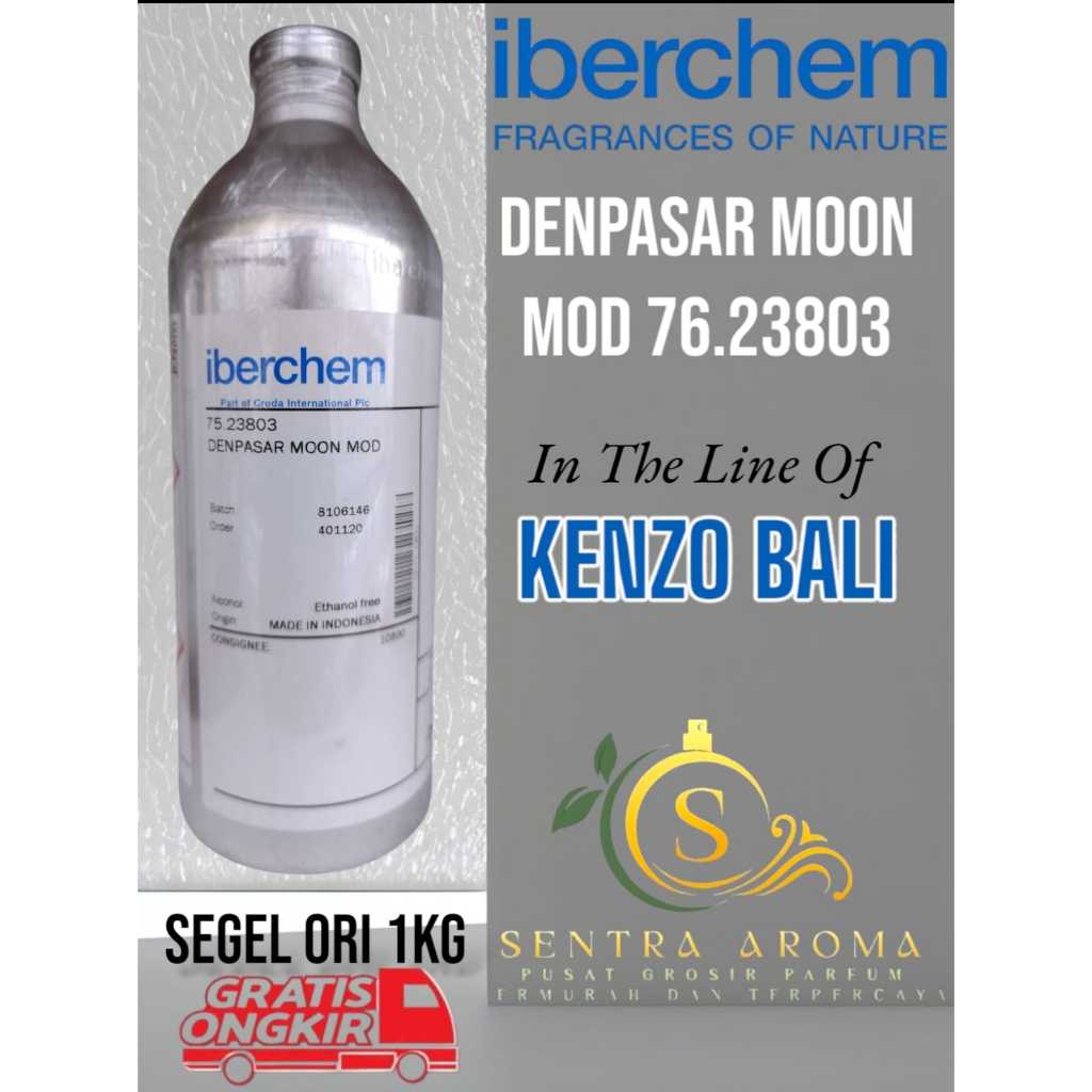 DENPASAR MOON M0B ~Kenza Bal~ BY IBERCHEM BIBIT PARFUM MURNI KEMASAN SEGEL KALENG 1 KG (ORIGINAL)
