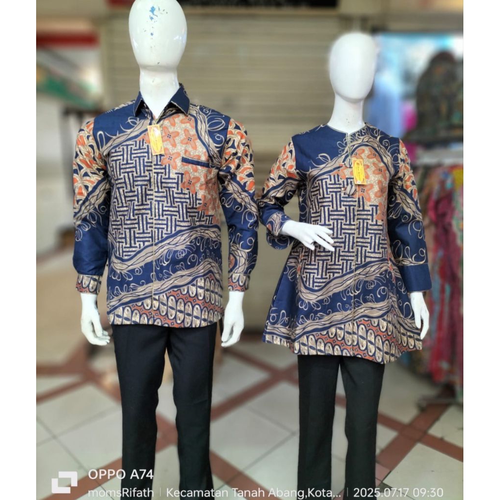 Baju Batik Tunik SMOK Premium | Batik Tunik Couple | Batik Tunik Modern | Batik Sarimbit | Batik Kat