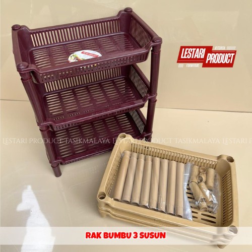 RAK BUMBU DAPUR 3 SUSUN SKAYEPLAS | RAK BUMBU SERBAGUNA | RAK DAPUR | RAK SUSUN PLASTIK | RAK BUMBU 