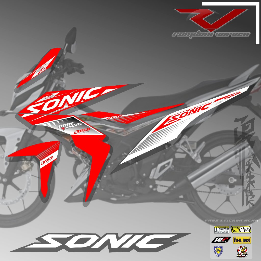 STRIPING STIKER HONDA SONIC 150R/STIKER SONIC/STRIPING MOTOR SONIC 150R KEREN