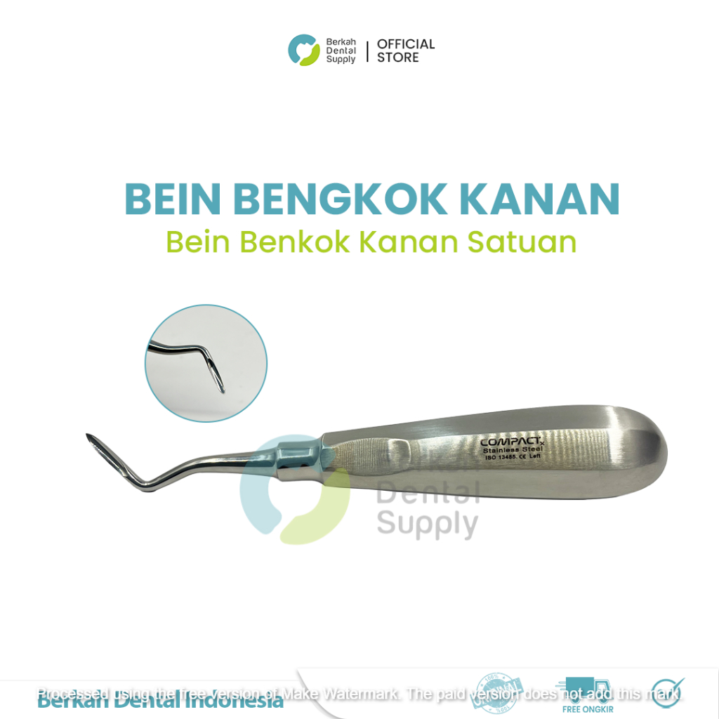 Dental Bein Bengkok Stainless Steel