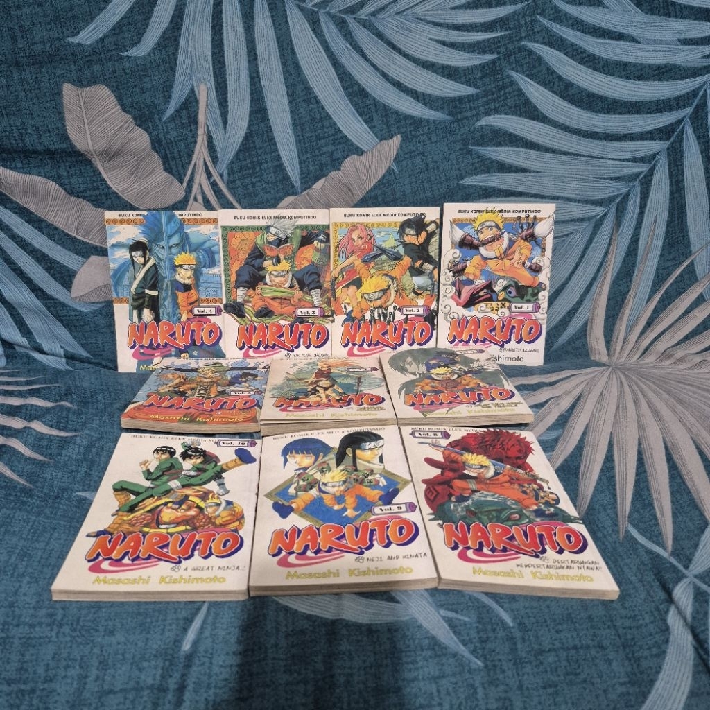 Paket Komik Naruto Vol 1-10 Set Fulset Fullset Lengkap