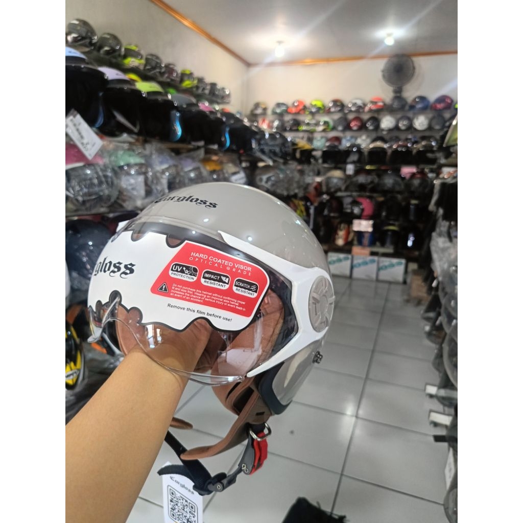 Cargloss hijab taupe original Cargloss