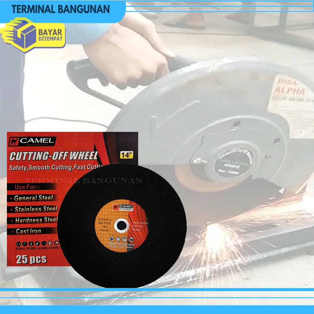 Batu Potong Besi 14 Inch Camel Cutting Wheel Gerinda Potong