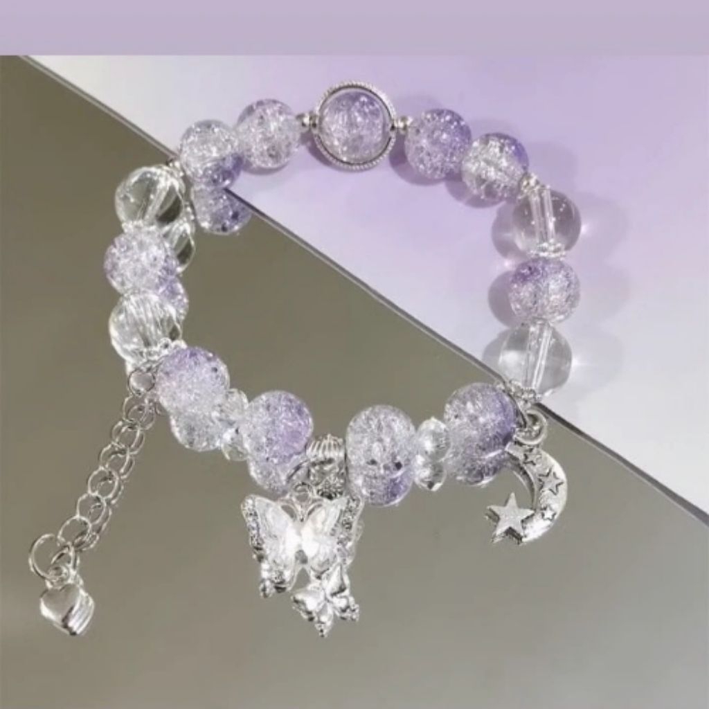 gelang kristal korea style gelang titanium