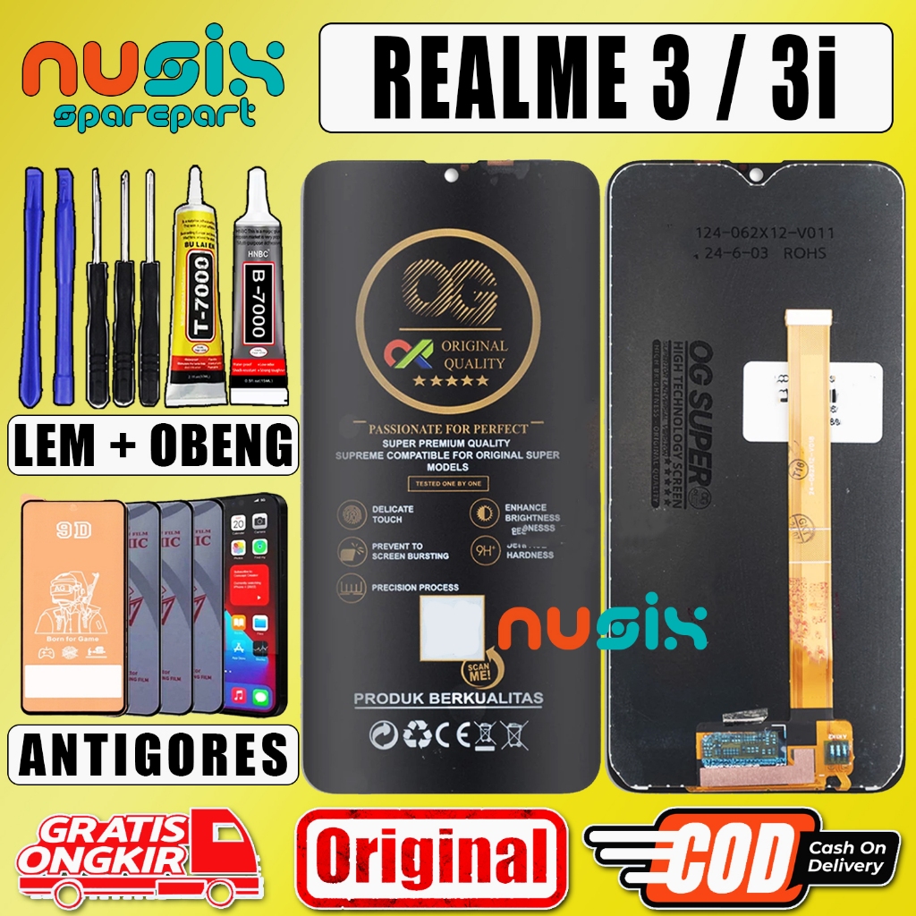 LCD TOUCHSCREEN REALME 3 / 3I ORIGINAL FULLSET