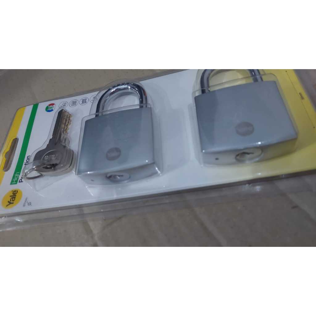 GEMBOK SET ISI 2 PCS YALE/GEMBOK PAGAR RUMAH GEMBOK RUKO GEMBOK GUDANG GEMBOK BAGASI/ GEMBOK TRUK/ G