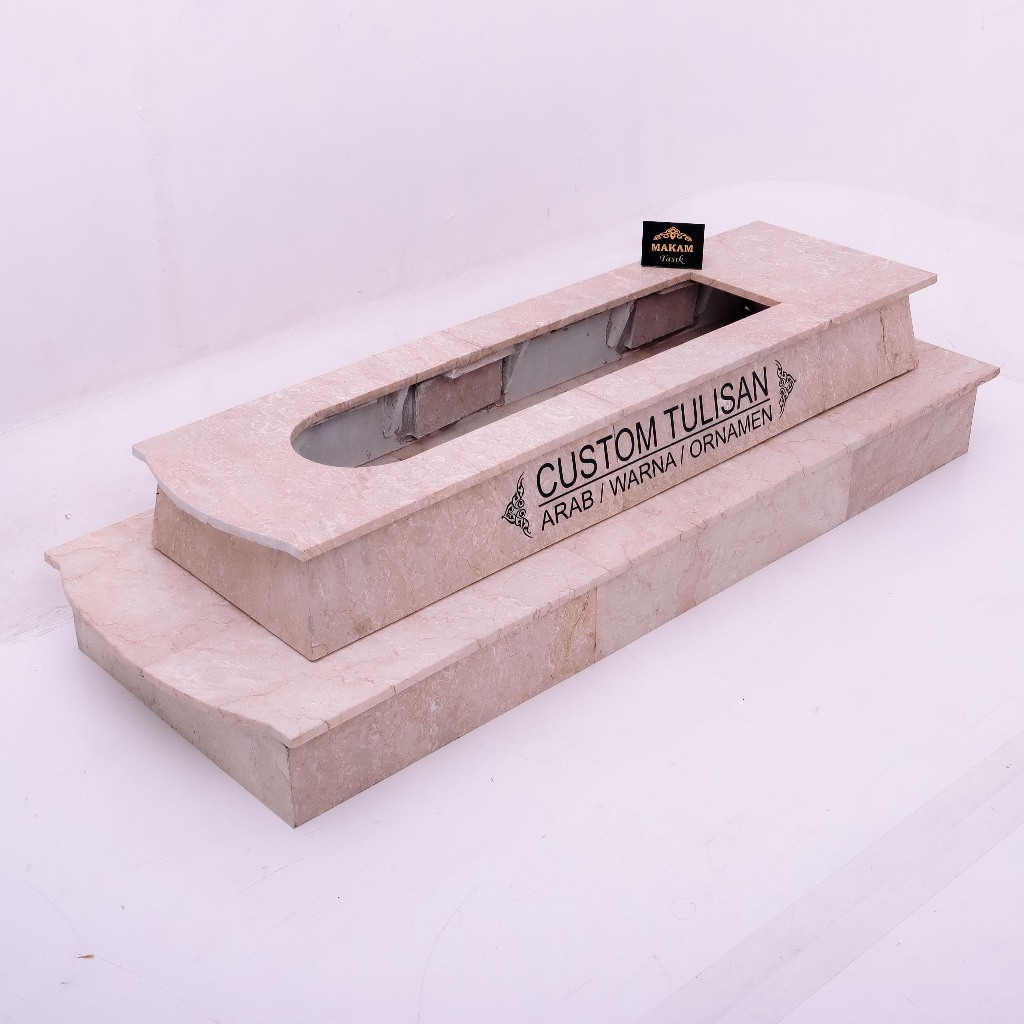 MAKAM TASIK - BODY MAKAM KIJING DEWASA 2 TRAP - S22 - TANPA NISAN - FULL MARMER