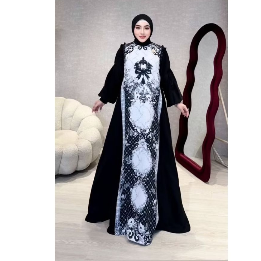 SHELLASAUKIA OFFICIAL ORIGINAL DRESS LENTERA SHELLASAUKIA ORIGINAL DIJAMIN ORI 100% SET HIJAB LENTER