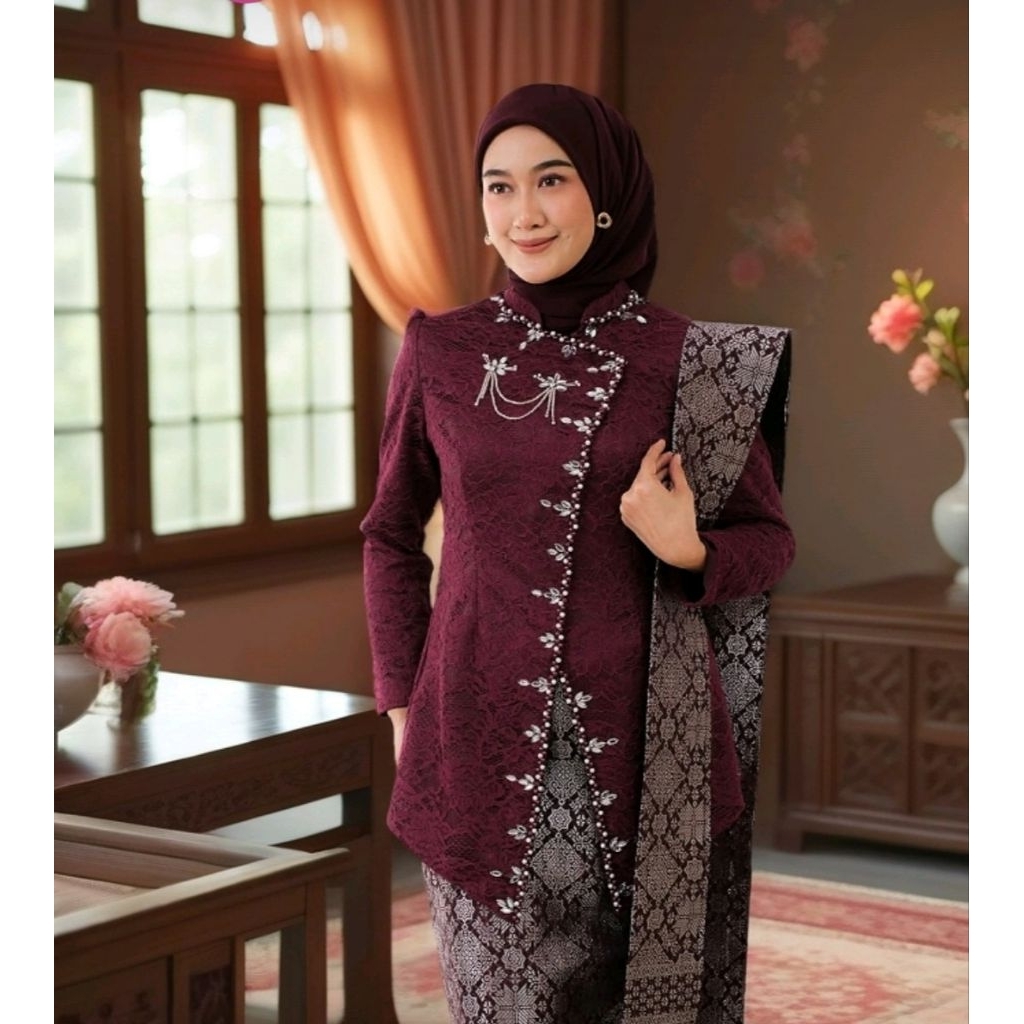 Set Kebaya Janggan Modern - Kebaya Wisuda Lamaran Tunangan Seragam Bridesmaid terbaru