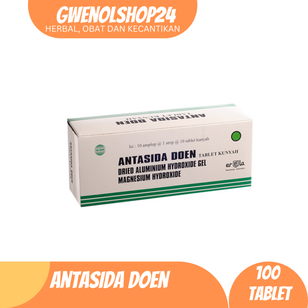 Antasida Doen Box 100 Tablet Erela | Obat Maag Lambung