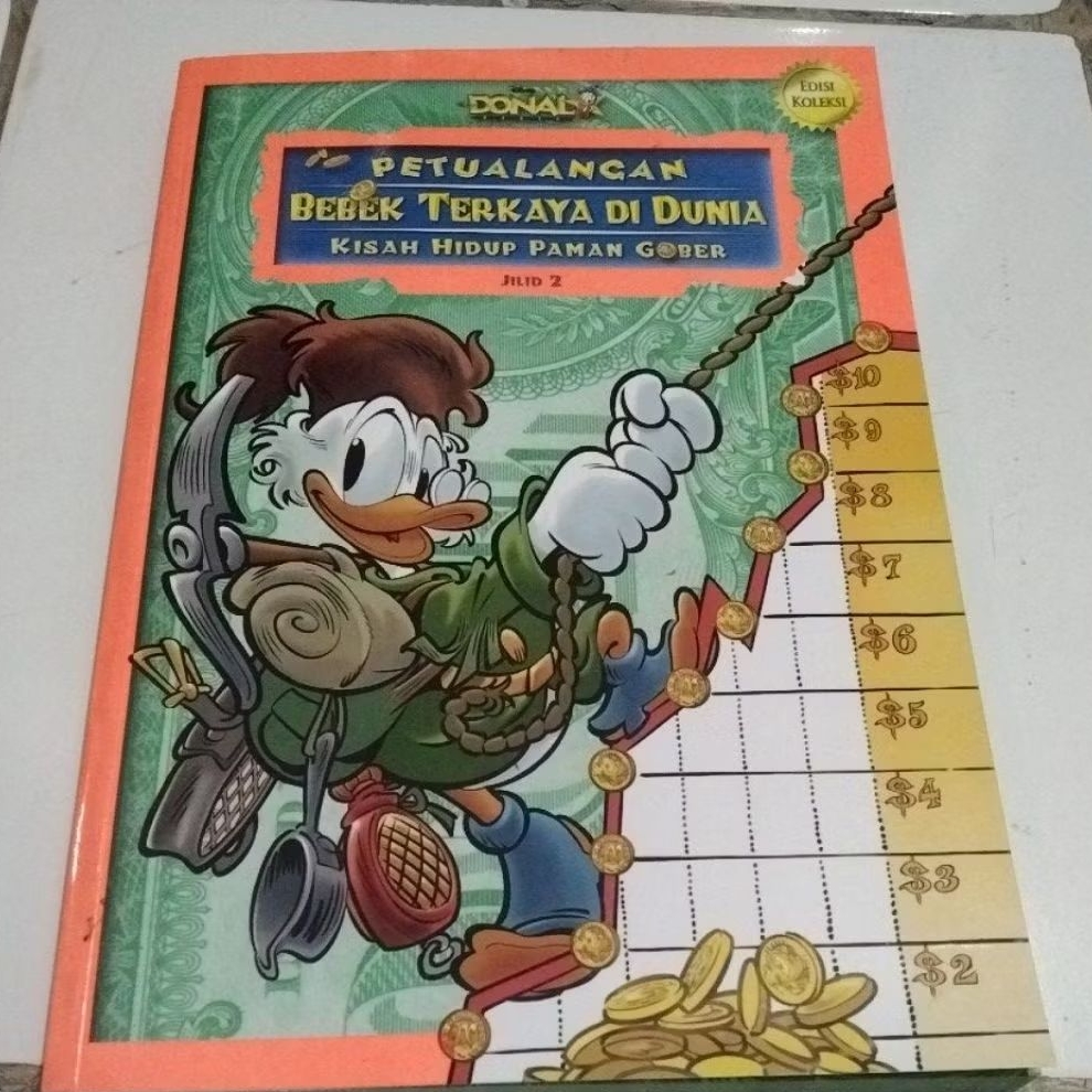BUKU DONAL PETUALANGAN BEBEK TERKAYA DI DUNIA/KISAH HIDUP PAMAN GOBER ORI