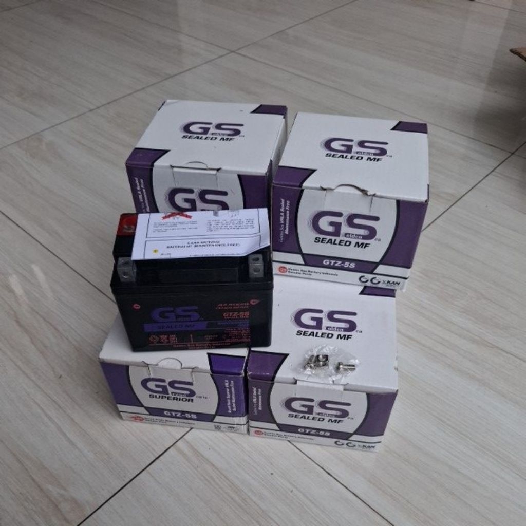 Aki motor Accu Kering