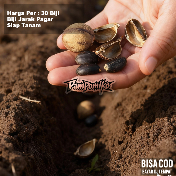 Biji Buah Jarak Pagar 30 Pcs