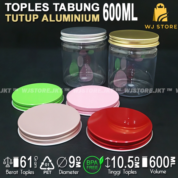 TOPLES TABUNG 600ML ALUMINIUM / TOPLES 600ML