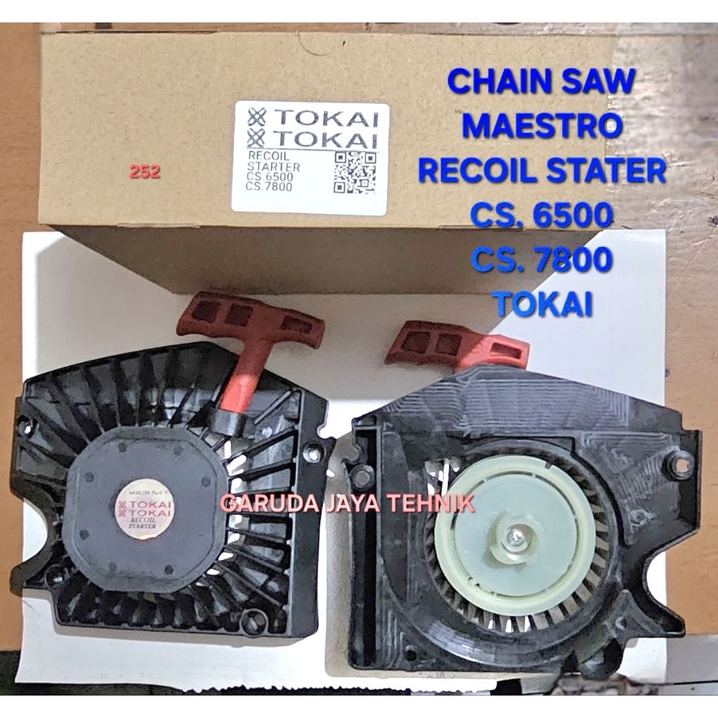 Mesin chain saw maestro. Mesin gergaji kayu maestro. Recoil stater maestro. Tarikan maestro CS6500 C