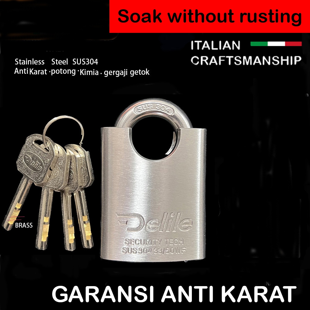 Kunci Gembok Rumah / DELILE GEMBOK High Quality Lock / Kunci Rumah/Gembok Anti Maling/Kunci Pagar