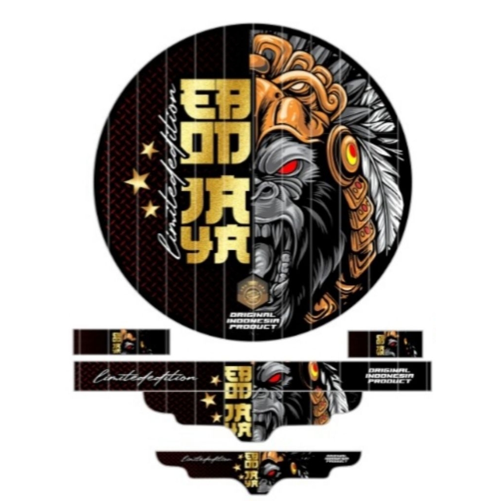 STICKER DECAL SANGKAR MURAI EBOD JAYA NO2 MOTIP BARONG