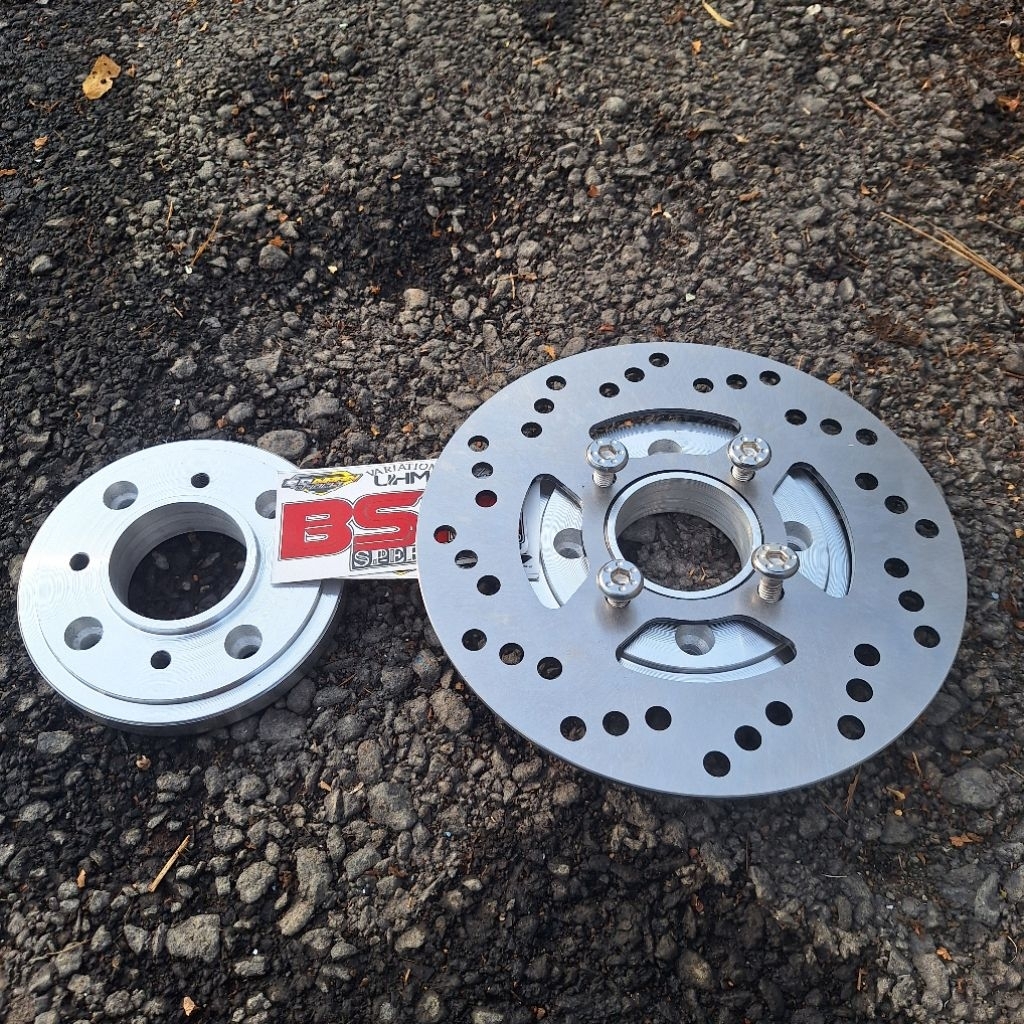 PLENDES ADAPTOR CAKRAM BELAKANG MATIC UNIVERSAL HONDA VARIO BEAT PCX NMX AEROX SET DISC CAKRAM