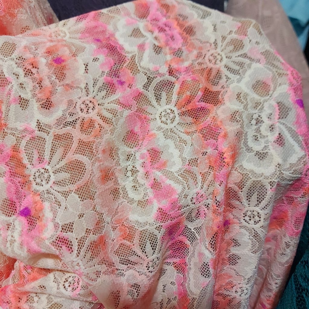 kain brokat premium  - kain brokat kebaya  - kain brokat luxury - kain brokat meteran ( pink) Cp