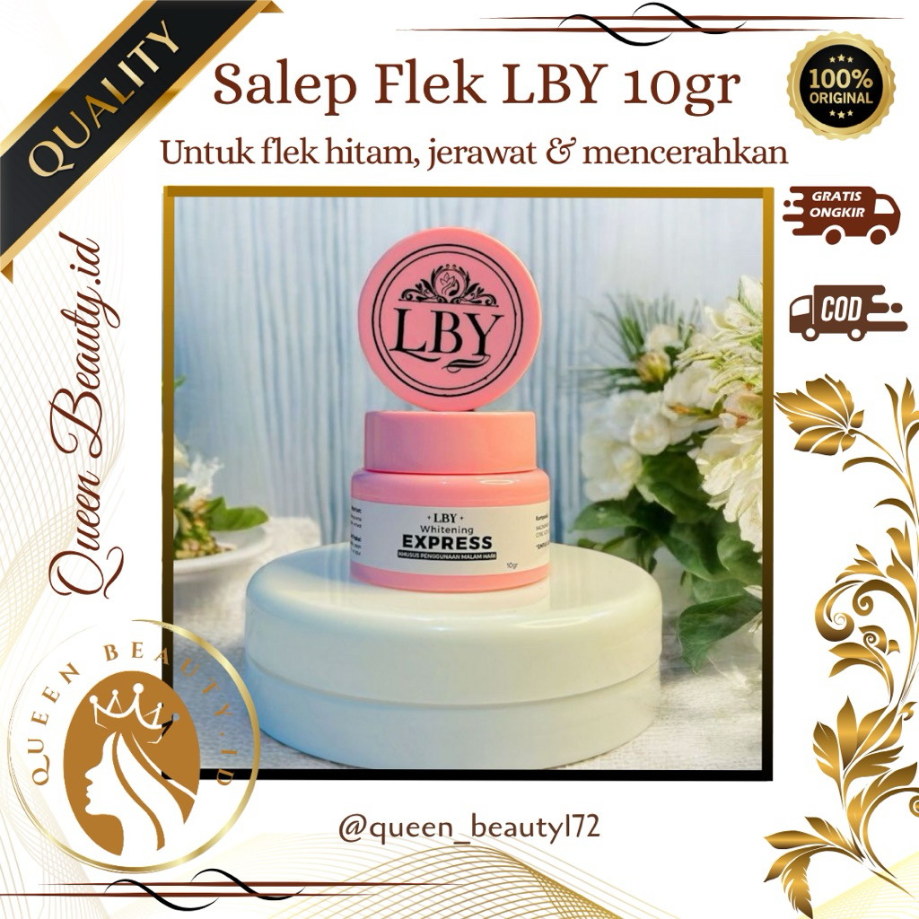 [ORI 100% FREE GIFT] Salep Flek LBY Farma 10 Gram Atasi Flek Hitam Membandel Logo Terbaru