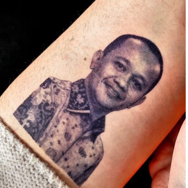 “Custom Foto CUDDLEINK Matte  Ink” Temporary Tattoo