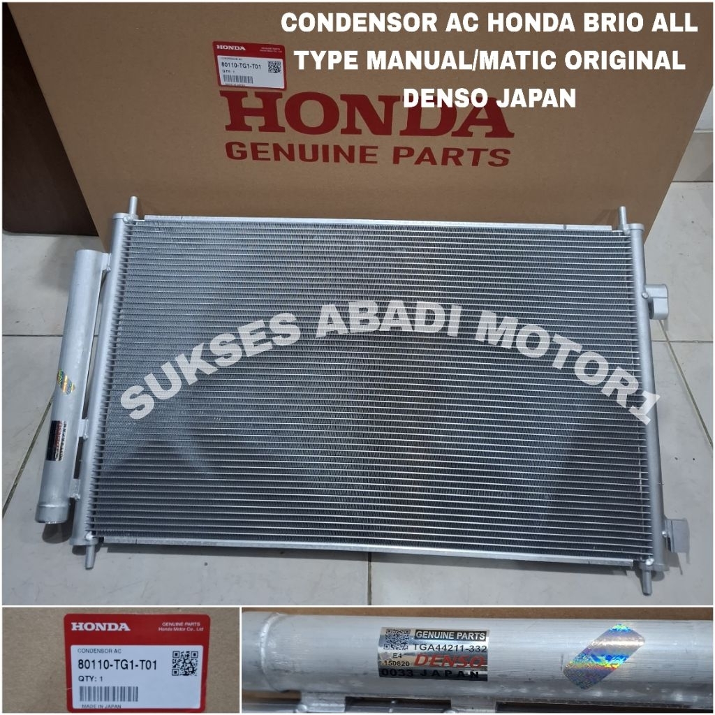 CONDENSOR AC KONDENSOR AC HONDA BRIO MEREK DENSO JAPAN ORIGINAL