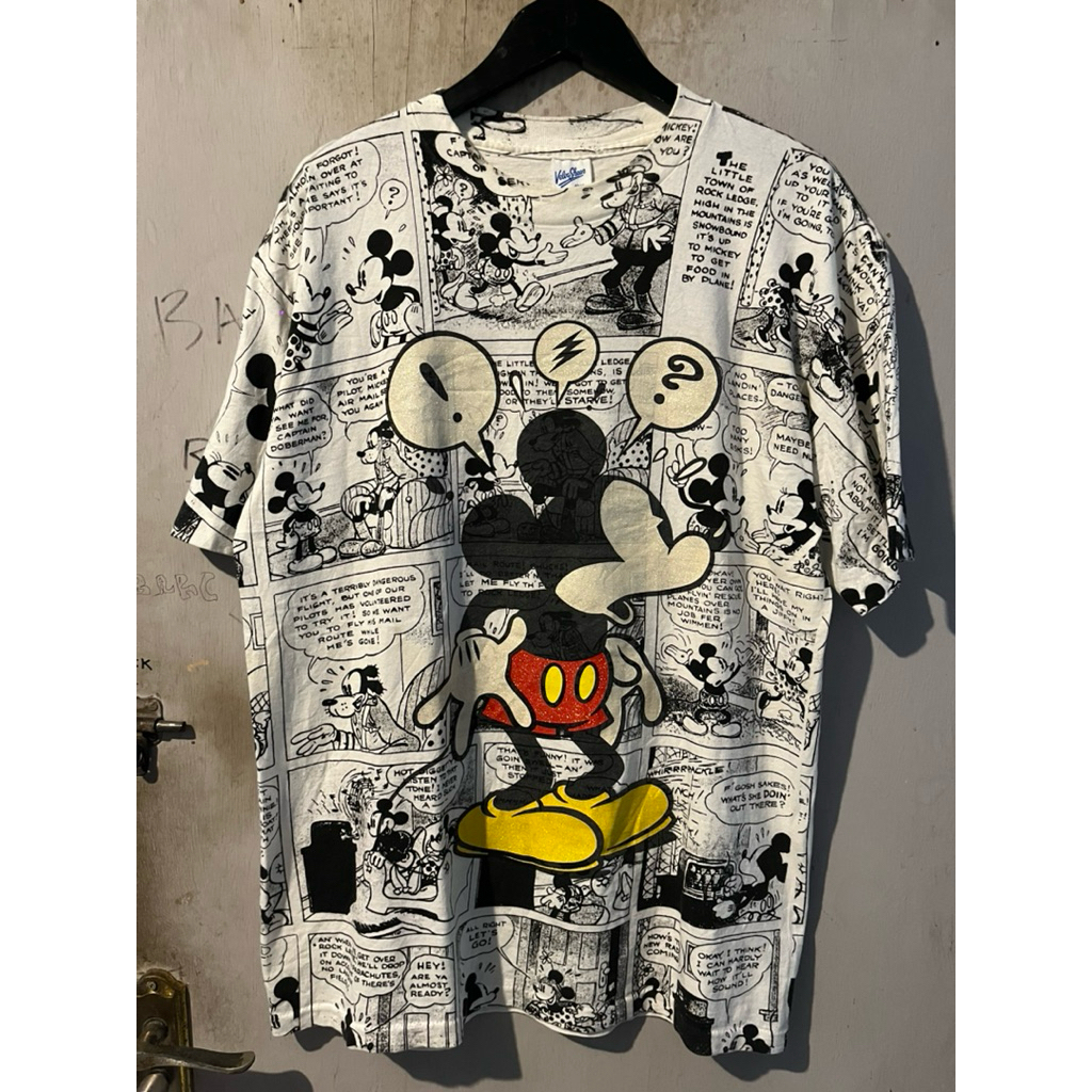 vintage aop mickey comic 90s