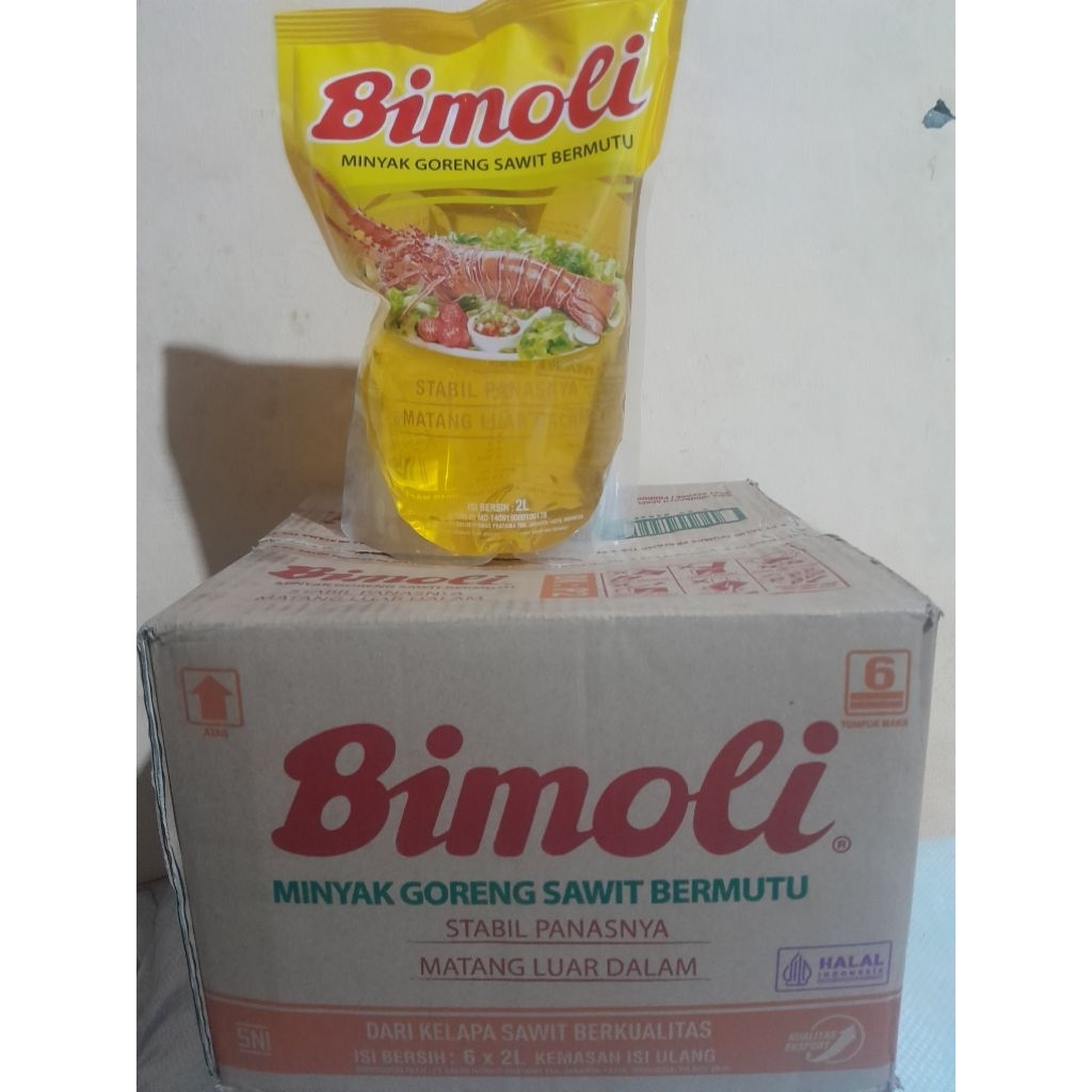 Bimoli minyak goreng 1dus kemasan 2liter