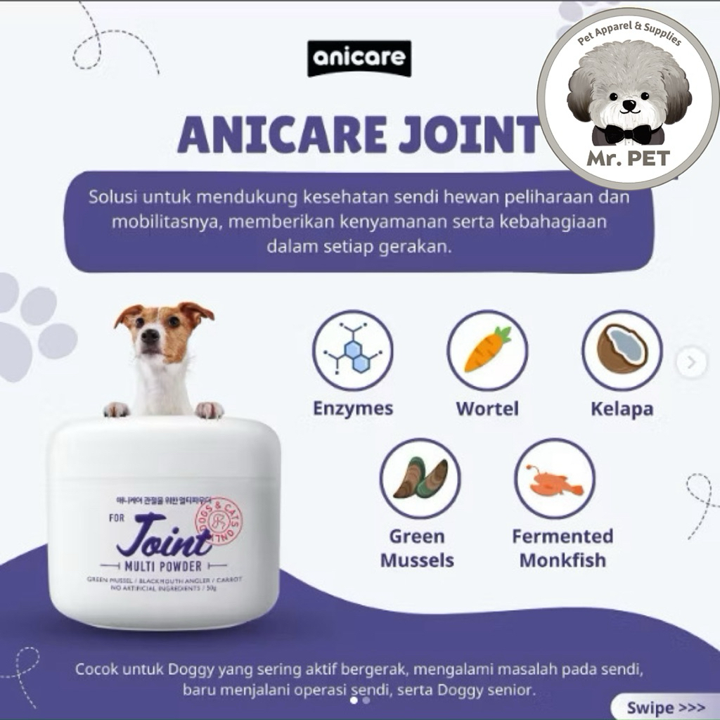 ANICARE JOINT VITAMIN TULANG DAN SENDI UNTUK ANJING