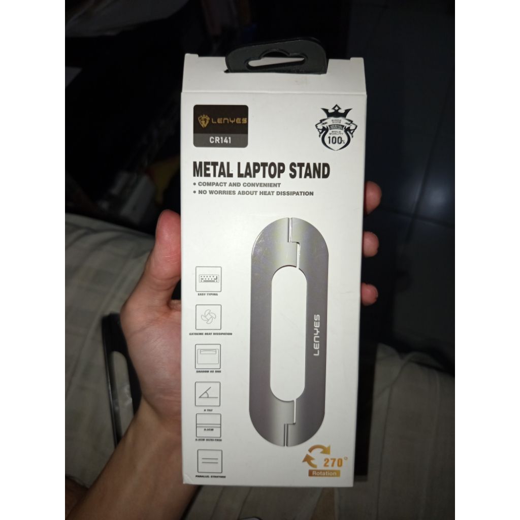 stand laptop portable stick stainless lenyes preloved