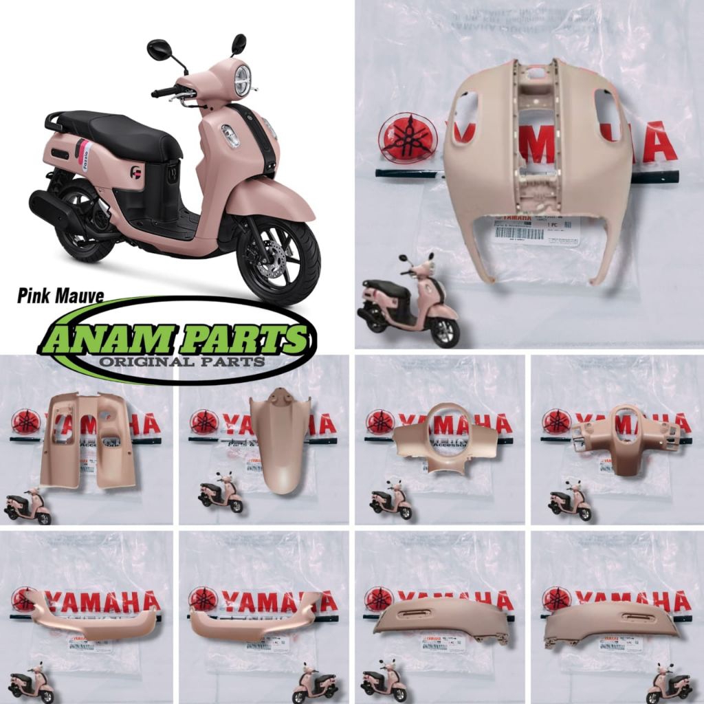 COVER BODY HALUS FULL FAZZIO FAZIO HYBRID LUX 125 PINK  (2022-2024) BEJ ORIGINAL YAMAHA YGP