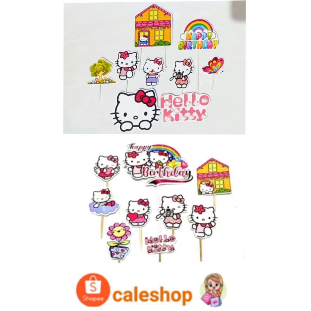 Topper Kue Ulang Tahun Anak Hello Kitty