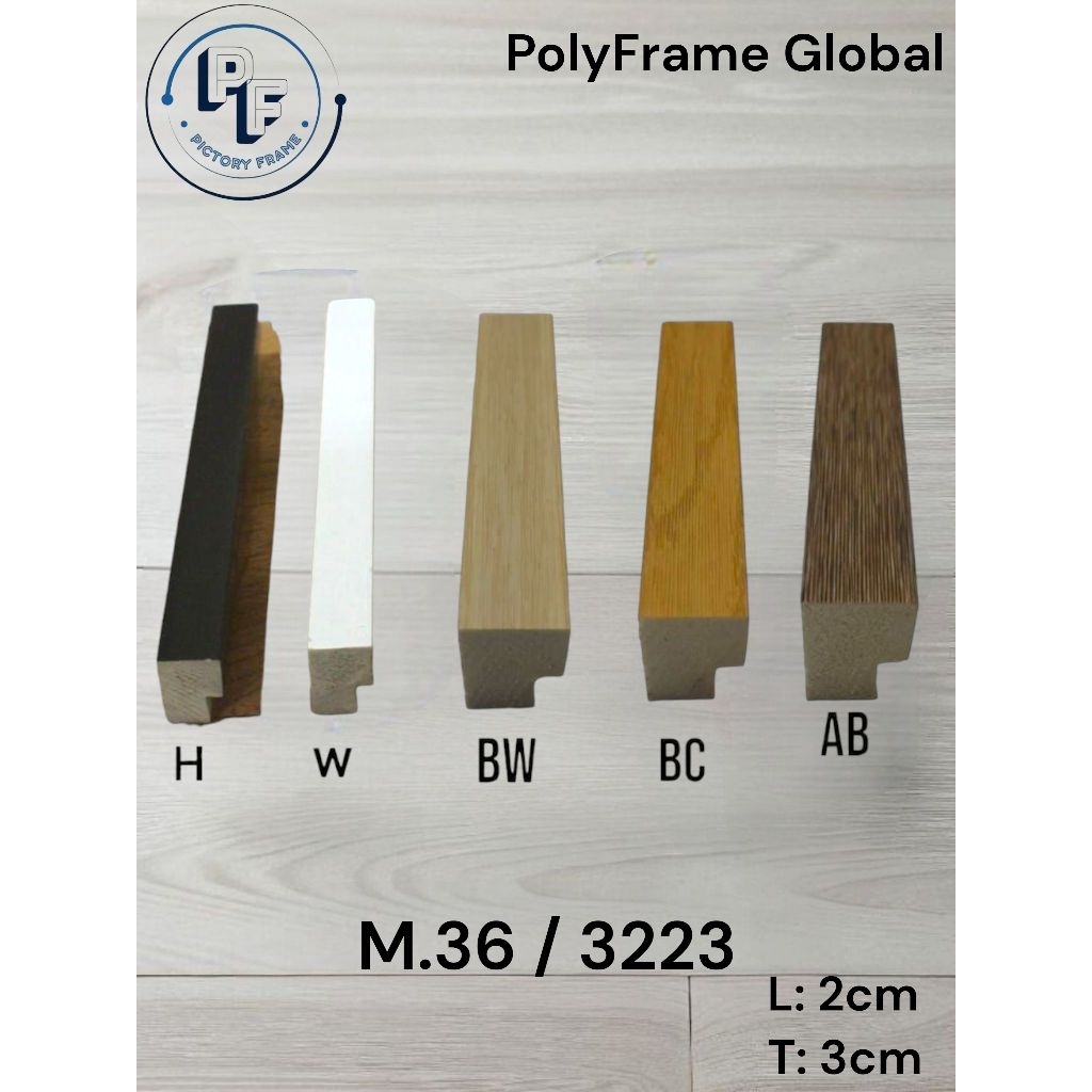 Batangan Bingkai Minimalis M.36/3223 (PolyFrame)