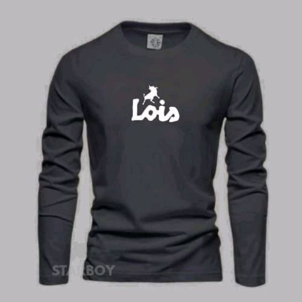 T- SHIRT lengan panjang lois white premium