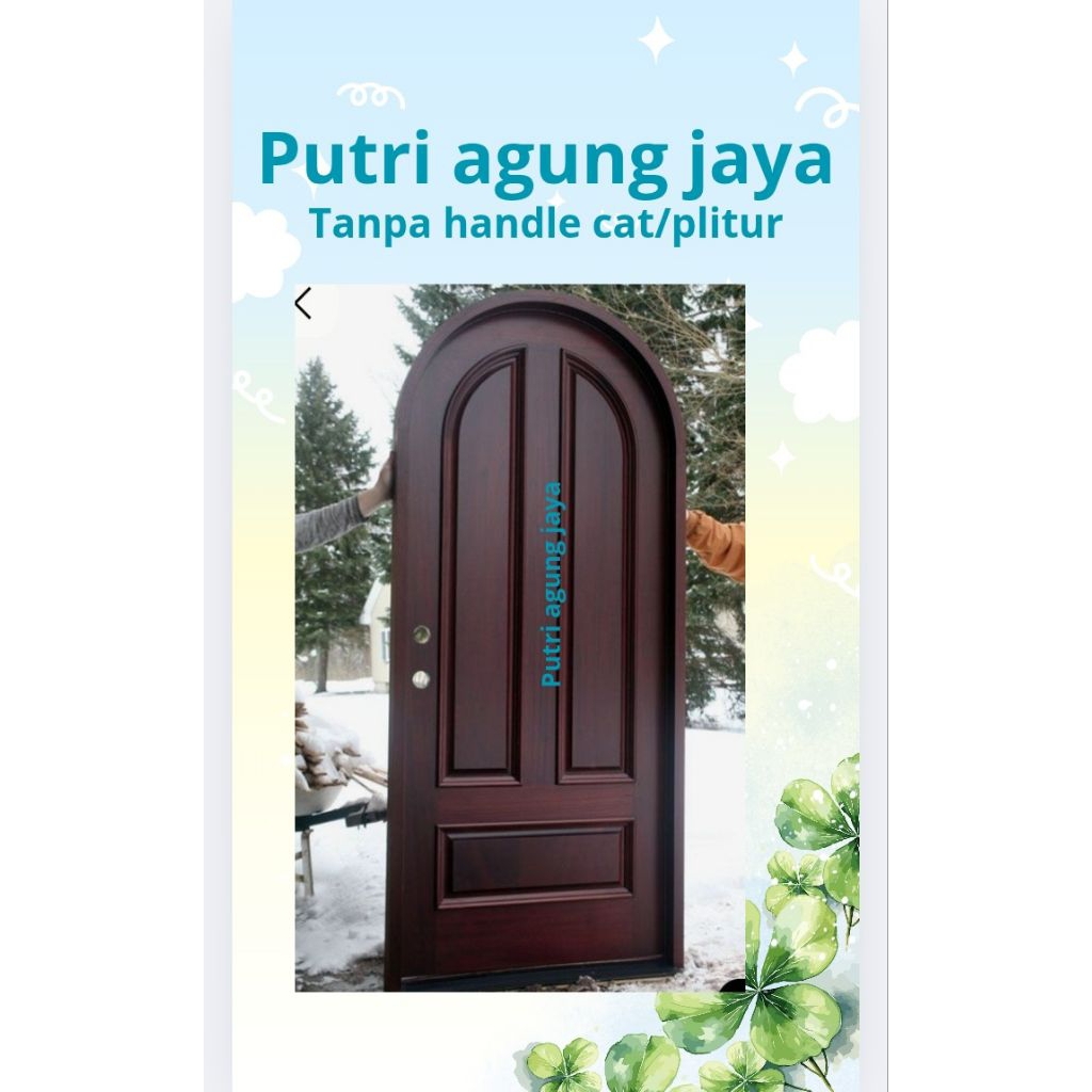 kusen +pintu lengkung kayu Meranti &kamper bisa custom fast respon