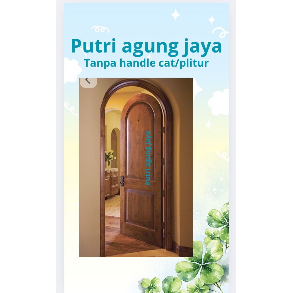 kusen +pintu lengkung kayu Meranti &kamper bisa custom fast respon