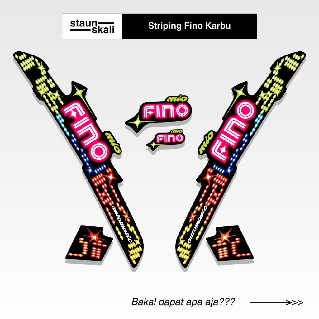 Striping Fino Karbu Variasi (30) Full Body Original