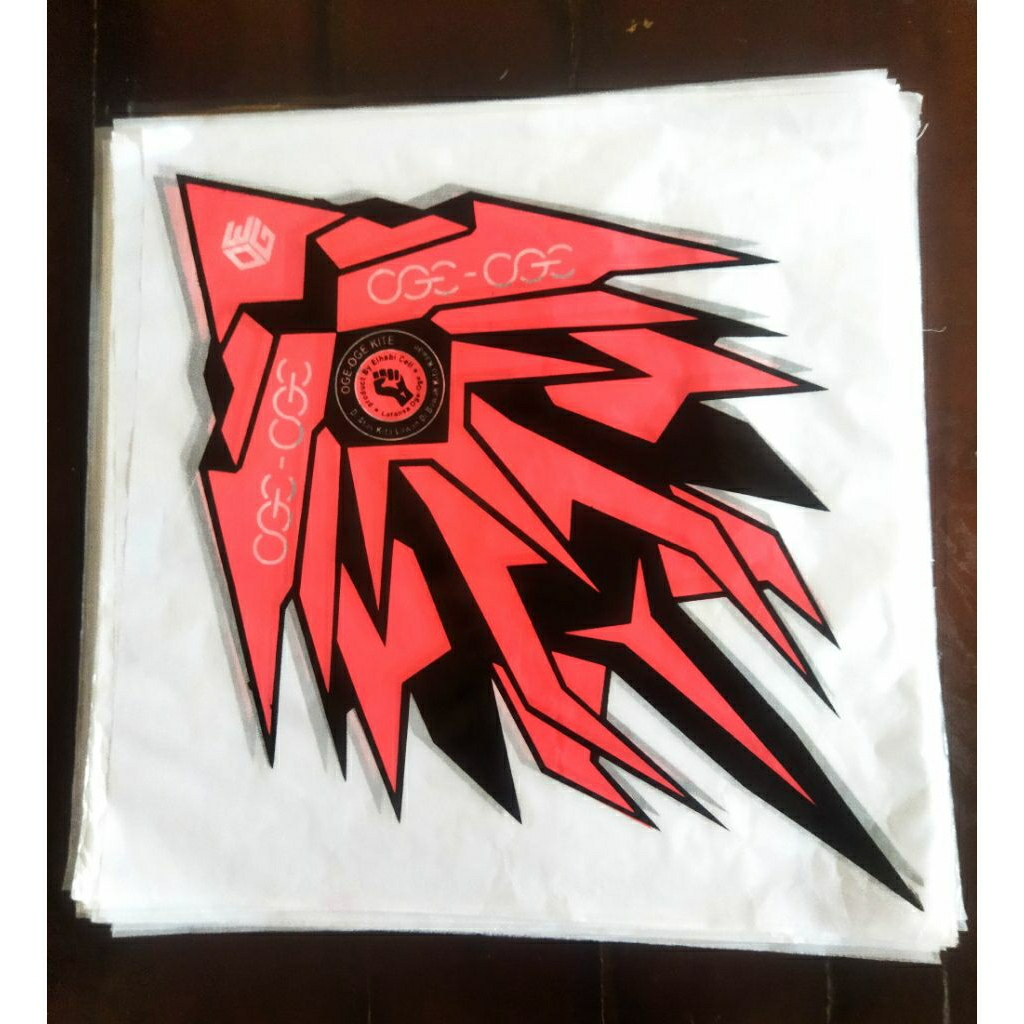 Kertas layangan sukhoi 2 warna