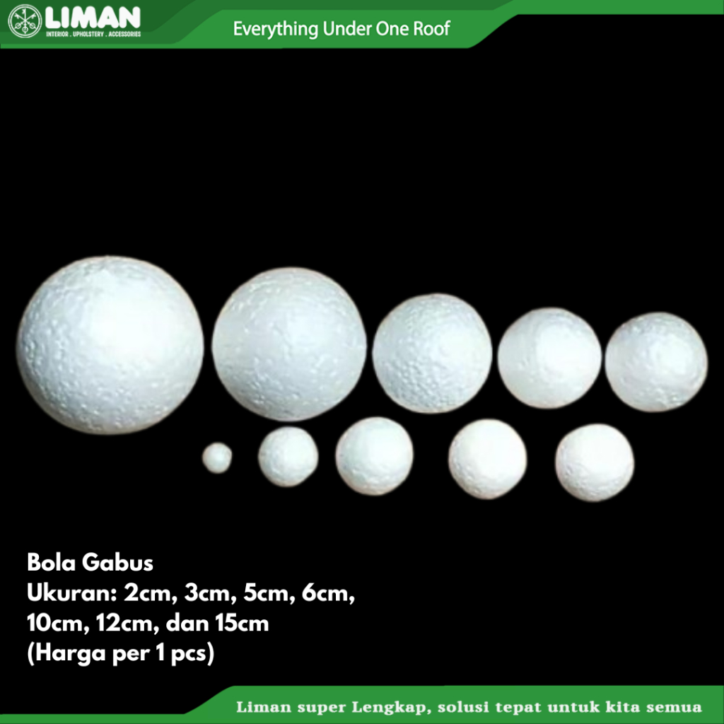 Bola Gabus / Styrofoam Bulat