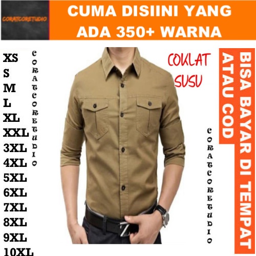 READY STOCK REALPIC GRAYWOLF CORATCORETUDIO Hem Cowok Kemeja Pria Long Shirt Basic Plain Dua 2 Kanto