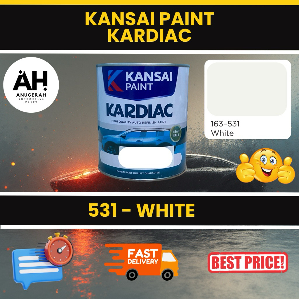 [PROMO TERMURAH] KANSAI PAINT KARDIAC WHITE (1KG)