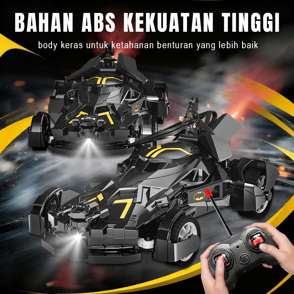 New Deals Tatajoy Mobil Remote Control Batman Semprotan Air Lampu High Speed Rc Car Anak Formula