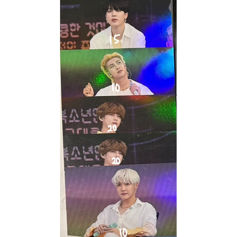 BTS 2021 Muster Sowoozoo DVD Hologram Postcard Set (Sharing BTS Sowoozoo) (Postcard RM Jin Suga Jhop